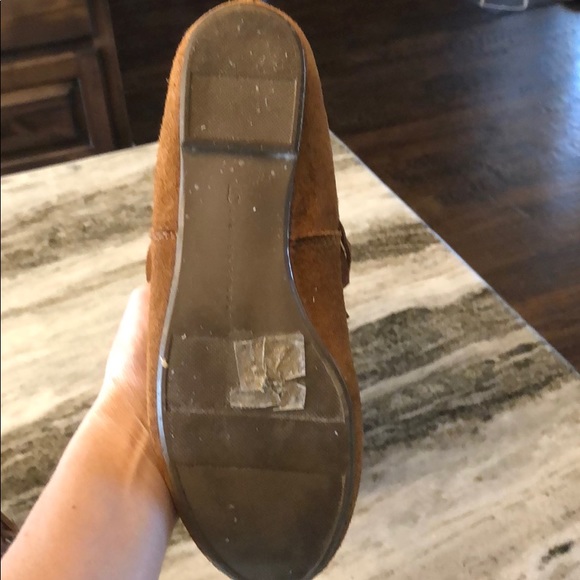 Laura Conrad size 7 1/2 suede fringe boot - Picture 4 of 4